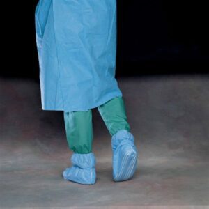 Shoe Cover Ankle Guard One Size Fits Most Ankle High Nonskid Sole Blue NonSterile