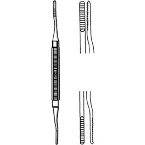 Nail / Bone Rasp Sklar 7 Inch Stainless Steel Reusable 3 mm / 4 mm Straight Serrated Blades