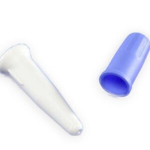 Catheter Plug Curity Sterile, White Plug, Blue Cap, Plastic