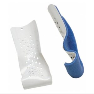 Colles’ Wrist Splint ProCare Padded Aluminum / Foam Left Hand Blue / White Medium