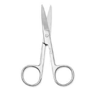 Scissors Centurion 5-1/2 Inch Length Floor Grade Stainless Steel Sterile Finger Ring Handle Straight Sharp Tip / Blunt Tip