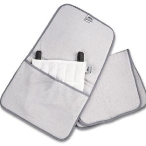 Cover Hydrocollator Terry, Foam Filled, Over Sized, Gray, Hook and Loop Closure, Washable, 24 X 36 Inch