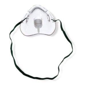 Oxygen Mask Hudson RCI Standard Style Adult One Size Fits Most Adjustable Head Strap / Nose Clip