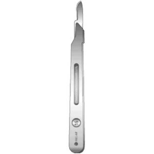 Scalpel Sklar No. 15 Stainless Steel / Plastic Classic Grip Handle Sterile Disposable