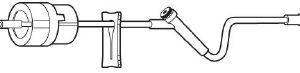 IV Extension Set Needle-Free Port Standard Bore 19 Inch Tubing Without Filter Sterile