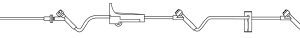 Primary IV Administration Set ADDitIV Gravity 3 Ports 15 Drops / mL Drip Rate Without Filter 115 Inch Tubing Solution