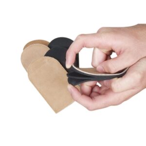 Heel Lift AliMed Adjustable Leg Lift Leather / Rubber Female 8 to 10 / Male 6-1/2 to 8-1/2 Beige / Black
