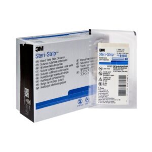 Skin Closure Strip Steri-Strip 1/2 X 4 Inch Nonwoven Material Flexible Strip Tan