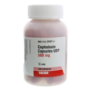 Cephalexin 500 mg Capsule 100 Capsules
