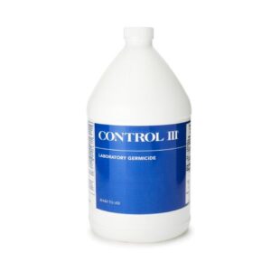 Surface Disinfectant Cleaner Control III Laboratory Germicide Quaternary Based Manual Pour Liquid 1 gal. Bottle Benzaldehyde Scent NonSterile