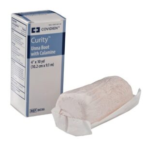 Unna Boot Curity Zinc Oxide / Calamine 4 Inch X 10 Yard