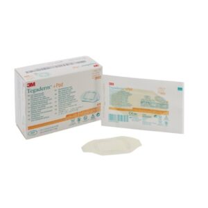 Transparent Film Dressing with Pad 3M Tegaderm 2 X 2-3/4 Inch Frame Style Delivery Rectangle Sterile
