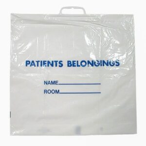 Patient Belongings Bag DawnMist 18-1/2 X 20 Inch Plastic Snap Closure White