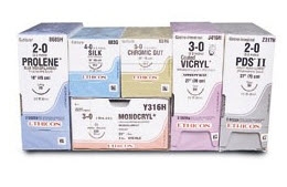 Nonabsorbable Suture with Needle Prolene Polypropylene CT 1/2 Circle Taper Point Needle Size 2-0 Monofilament