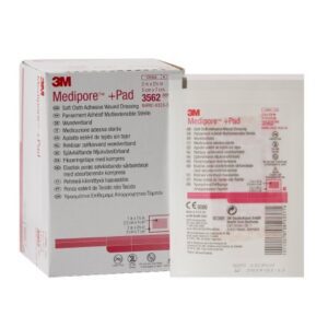Composite Dressing 3M Medipore 2 X 2-3/4 Inch Rectangle Sterile Nonwoven Backing