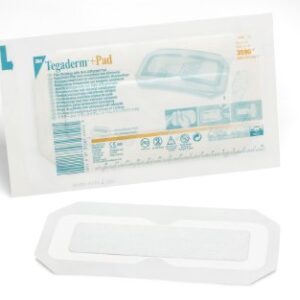 Transparent Film Dressing with Pad 3M Tegaderm 3-1/2 X 8 Inch Frame Style Delivery Rectangle Sterile