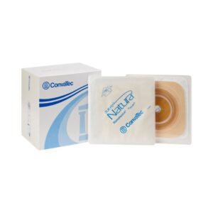 Ostomy Barrier Sur-Fit Natura Trim to Fit, Standard Wear Stomahesive Adhesive 45 mm Flange Sur-Fit Natura System Hydrocolloid Up to 1 to 1-1/4 Inch Opening 4 X 4 Inch