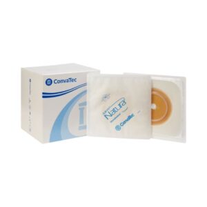 Ostomy Barrier Sur-Fit Natura Trim to Fit, Standard Wear Stomahesive Adhesive 57 mm Flange Sur-Fit Natura System Hydrocolloid 1-3/8 to 1-3/4 Inch Opening 5 X 5 Inch