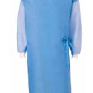 Poly-Reinforced Surgical Gown with Towel SmartSleeve Large Blue Sterile AAMI Level 4 Disposable