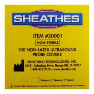 Ultrasound Probe Cover Sheathes 1 X 9 Inch Non Latex NonSterile Rolled
