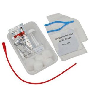 Intermittent Catheter Tray Curity Open System / Urethral 16 Fr. Without Balloon Red Rubber