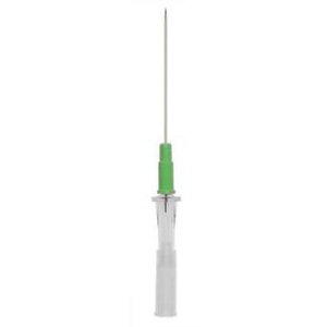 Peripheral IV Catheter Angiocath 18 Gauge 1.88 Inch FEP Polymer Straight Hub Non Blood Control Non-Safety