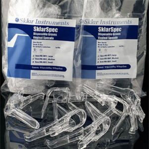 Vaginal Speculum SklarSpec Graves NonSterile Office Grade Plastic Medium Double Blade Duckbill Disposable Without Light Source Capability