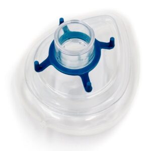 Anesthesia Mask Sure Seal Elongated Style Adult Size 4 Hook Ring