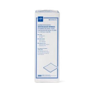 Gauze Sponge Medline 3 X 3 Inch 12-Ply NonSterile 200 per Pack