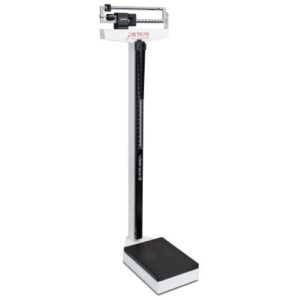 Physician Scale with Height Rod Detecto Balance Beam Display 400 lbs. / 181 kg Capacity White Analog