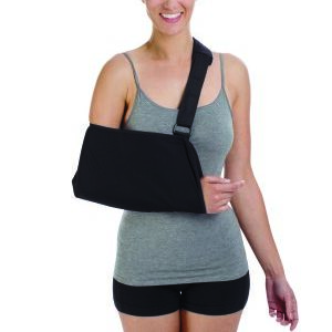 Arm Sling with Shoulder Pad Procare Deluxe D-Ring / Hook and Loop Strap Closure 2X-Small