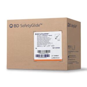 Safety Hypodermic Syringe with Needle SafetyGlide 3 mL 5/8 Inch 25 Gauge Sliding Safety Needle Thin Wall