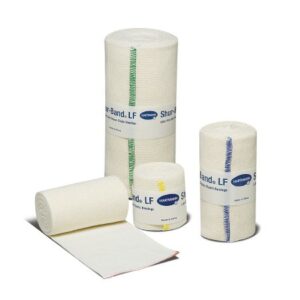 Elastic Bandage Shur-Band LF 6 Inch X 10 Yard Double Length Single Hook and Loop Closure Natural NonSterile Standard Compression
