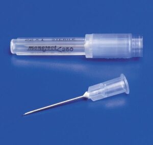 Hypodermic Needle Monoject 1 Inch Length 22 Gauge Regular Wall Without Safety