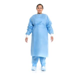 Protective Procedure Gown Halyard X-Large Blue NonSterile Not Rated Disposable
