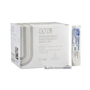 Hypodermic Needle EXELInt 1-1/4 Inch Length 27 Gauge Regular Wall Without Safety
