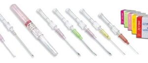 Peripheral IV Catheter Safelet 24 Gauge 3/4 Inch PTFE Straight Hub Non Blood Control Non-Safety