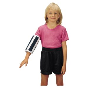 Elbow Immobilizer DeRoyal Child Small Hook and Loop Closure Elbow 7 X 12 Inch Blue / White