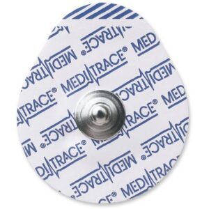 ECG Monitoring Electrode Snap Connector Conductive Adhesive Gel Foam Backing Adult Non-Radiolucent 30 per Pack
