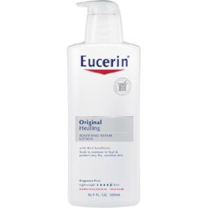 Hand and Body Moisturizer Eucerin Original 16 oz. Pump Bottle Unscented Lotion