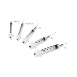 Safety Hypodermic Syringe with Needle VanishPoint 3 mL 1 Inch 20 Gauge Retractable Safety Needle Regular Wall