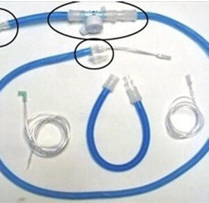 Ventilator Circuit Corrugated Tube 60 Inch Tube Single Limb Pediatric Without Breathing Bag Single Patient Use Heated Circuit