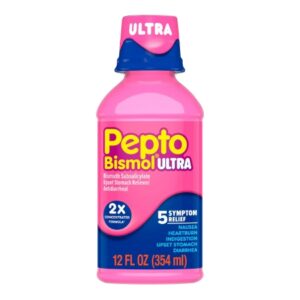 Anti-Diarrheal Pepto Bismol 262 mg Strength Liquid 12 oz.