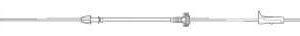 IV Pump Set Alaris Pump Without Ports 20 Drops / mL Drip Rate Without Filter 113 Inch Tubing Solution