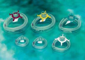 Anesthesia Mask Clear Comfort Elongated Style Adult Medium Hook Ring