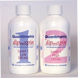 Control Set Dip&Spin Urinalysis Dipstick / Microscopics Level 1, 2 4 X 120 mL