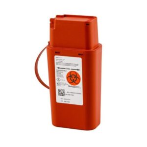 Pocket Shuttle Sharps Container SharpSafety Red Base 8-3/4 H X 2-1/2 D X 4-1/2 W Inch Vertical Entry 0.25 Gallon