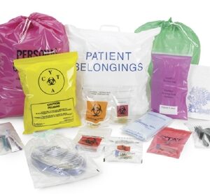 Specimen Transport Bag with Document Pouch Economy 6 X 9 Inch Zip Closure Biohazard Symbol NonSterile