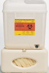 Patient Room Collector Starter Kit Wallmate Pearl Base 12 H X 12 W X 4-4/5 D Inch Horizontal Entry 1.325 Gallon