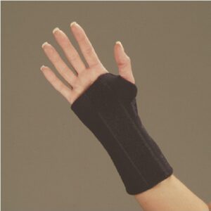 Cock-Up Wrist Brace DeRoyal Low Profile Neoprene Right Hand Black X-Large
